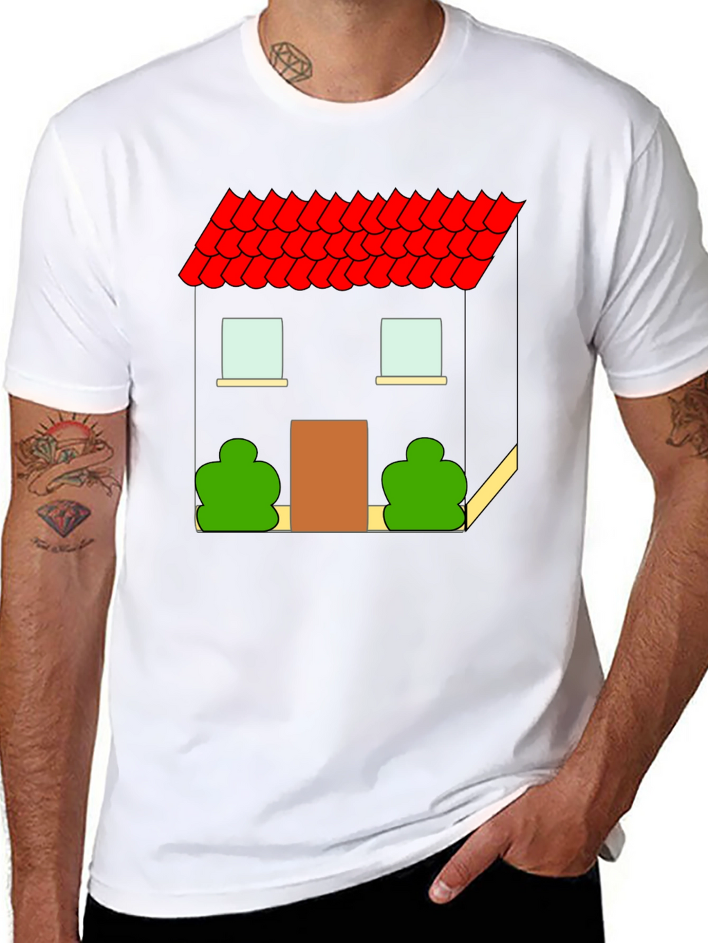 House Graphic T-Shirt - Black