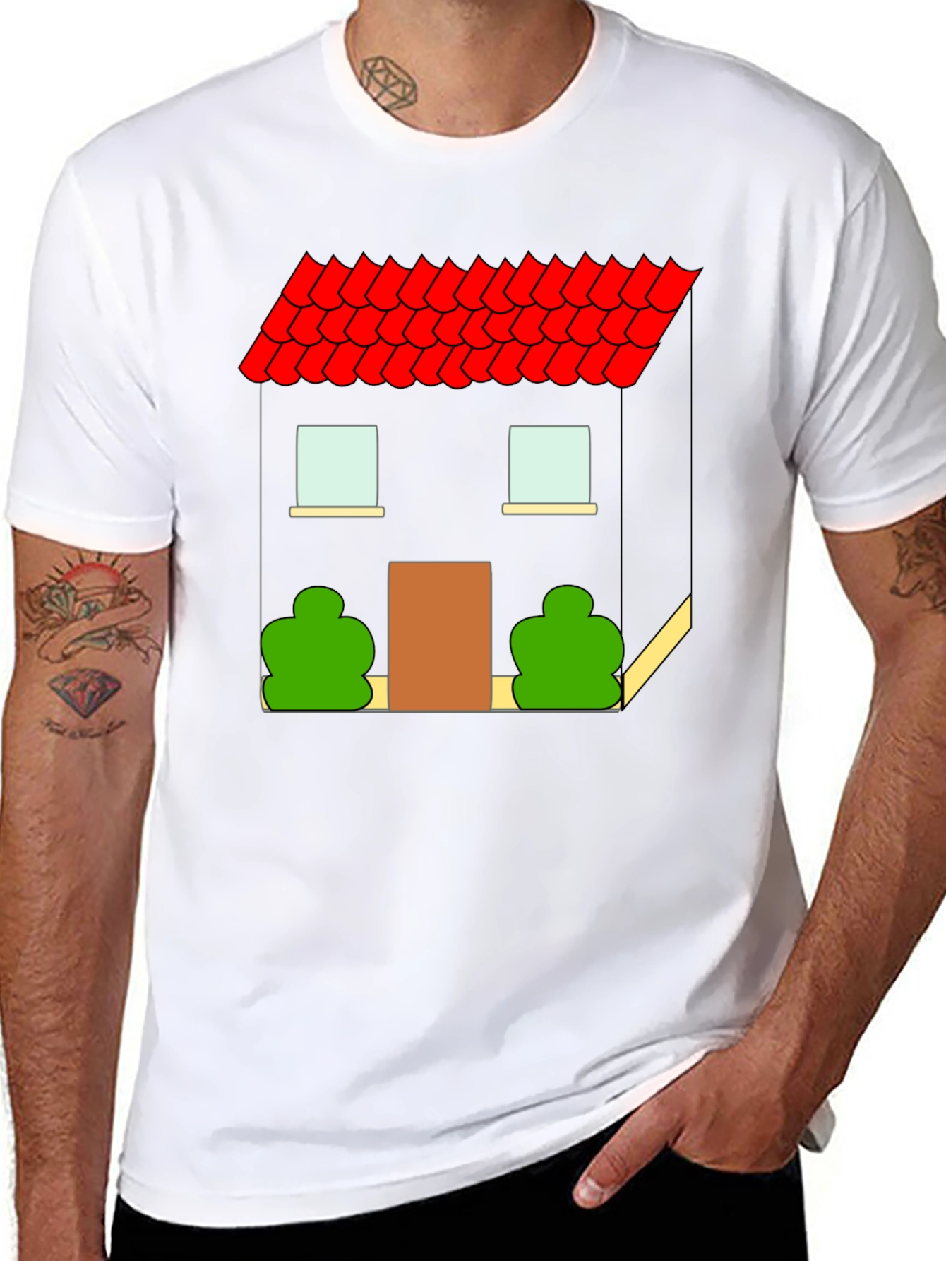 House Graphic T-Shirt - Black