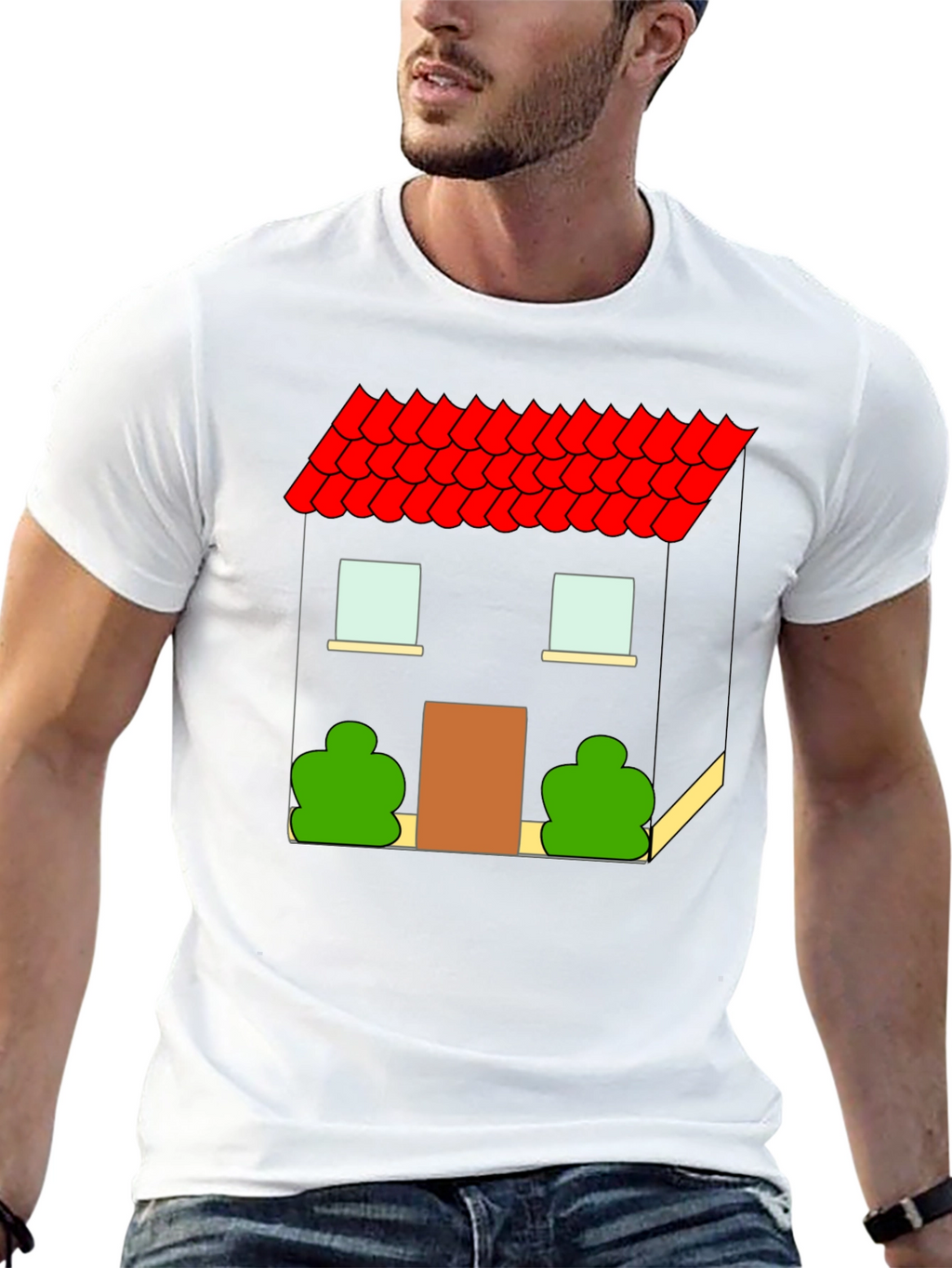 House Graphic T-Shirt - Black