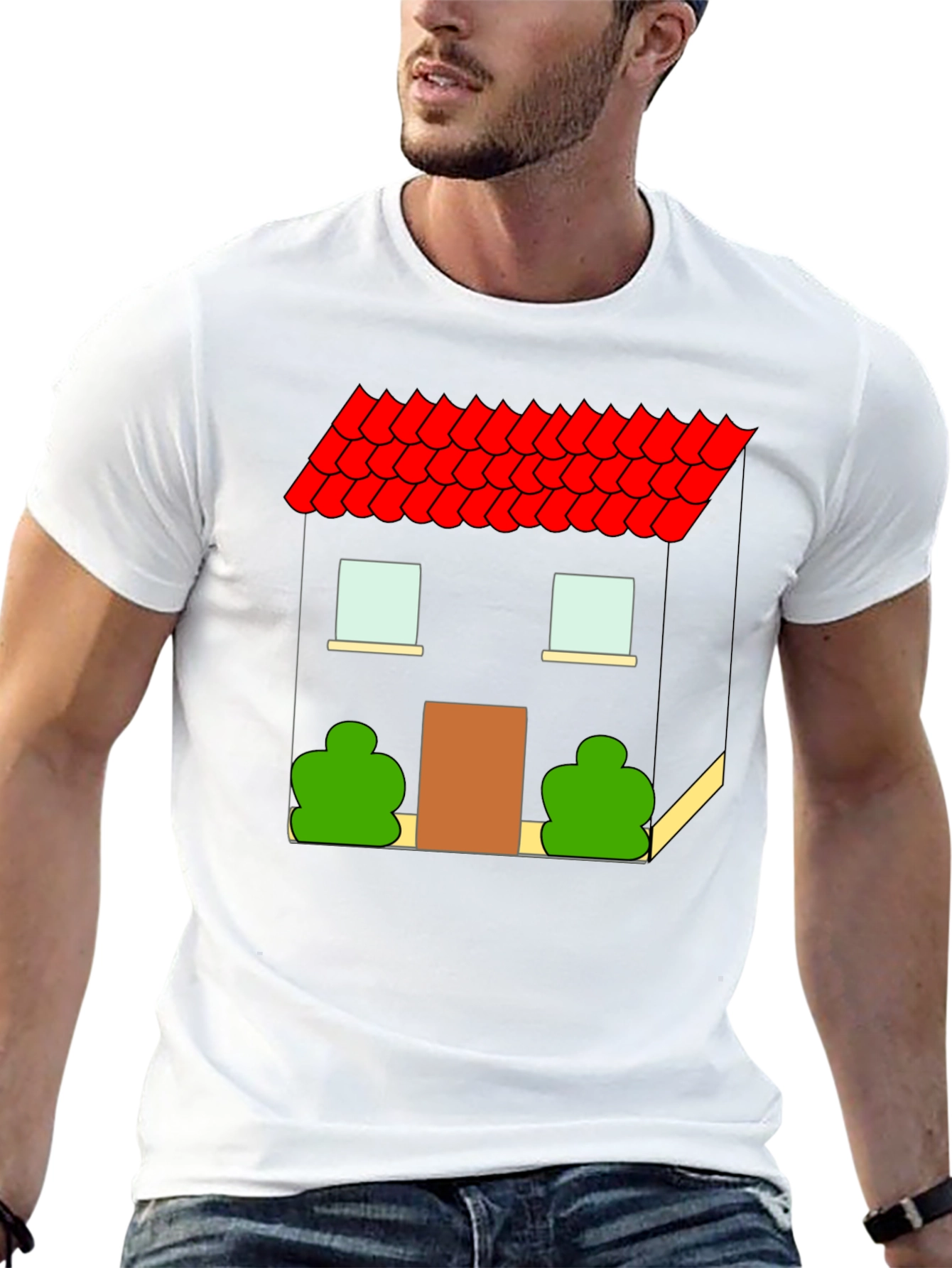 House Graphic T-Shirt - Black