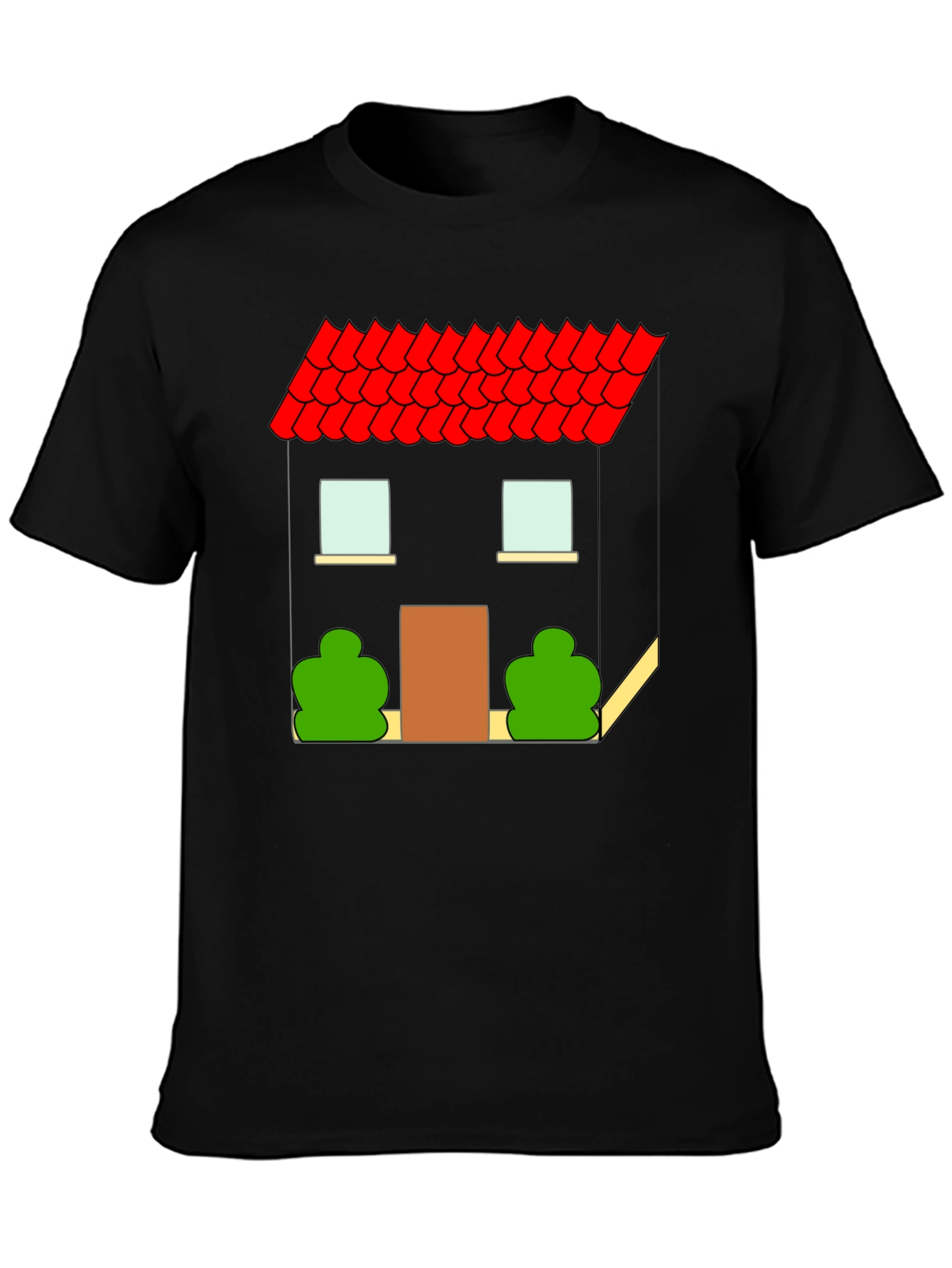 House Graphic T-Shirt - Black