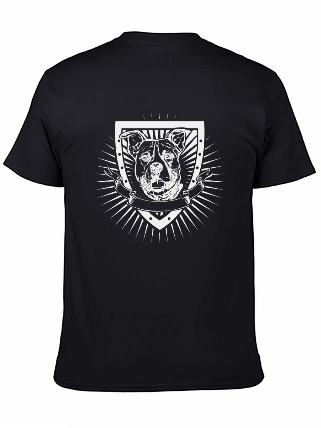 Dog Graphic Tee - Black Cotton Blend