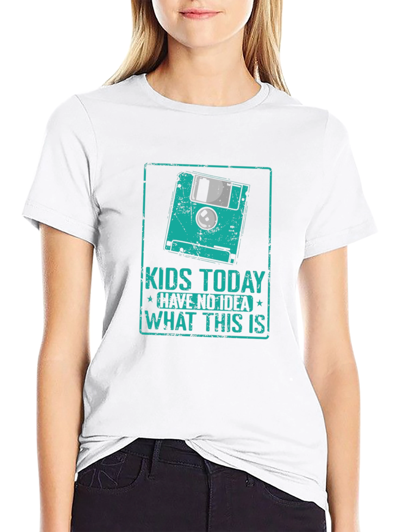 Retro Floppy Disk T-Shirt - Kids Today Have No Idea!