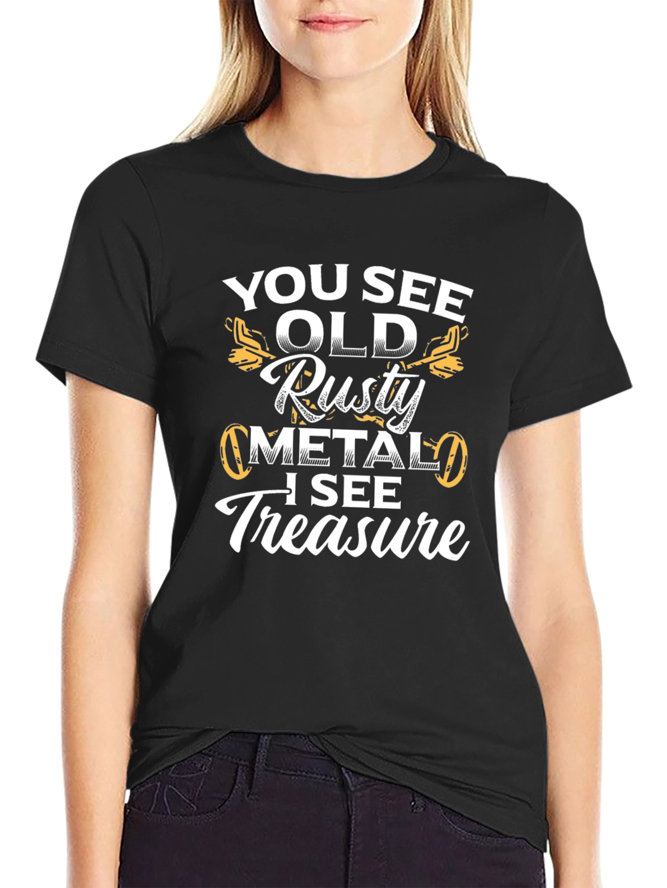 Funny Metal Detecting T-Shirt - Rusty Metal Treasure!