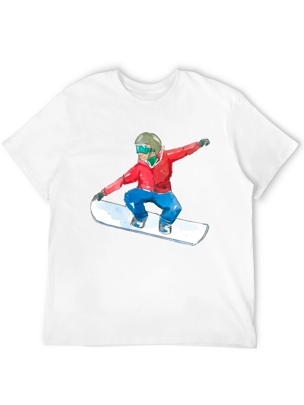 Snowboarder Graphic Black T-Shirt