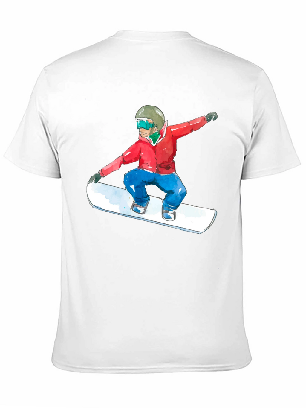 Snowboarder Graphic Black T-Shirt