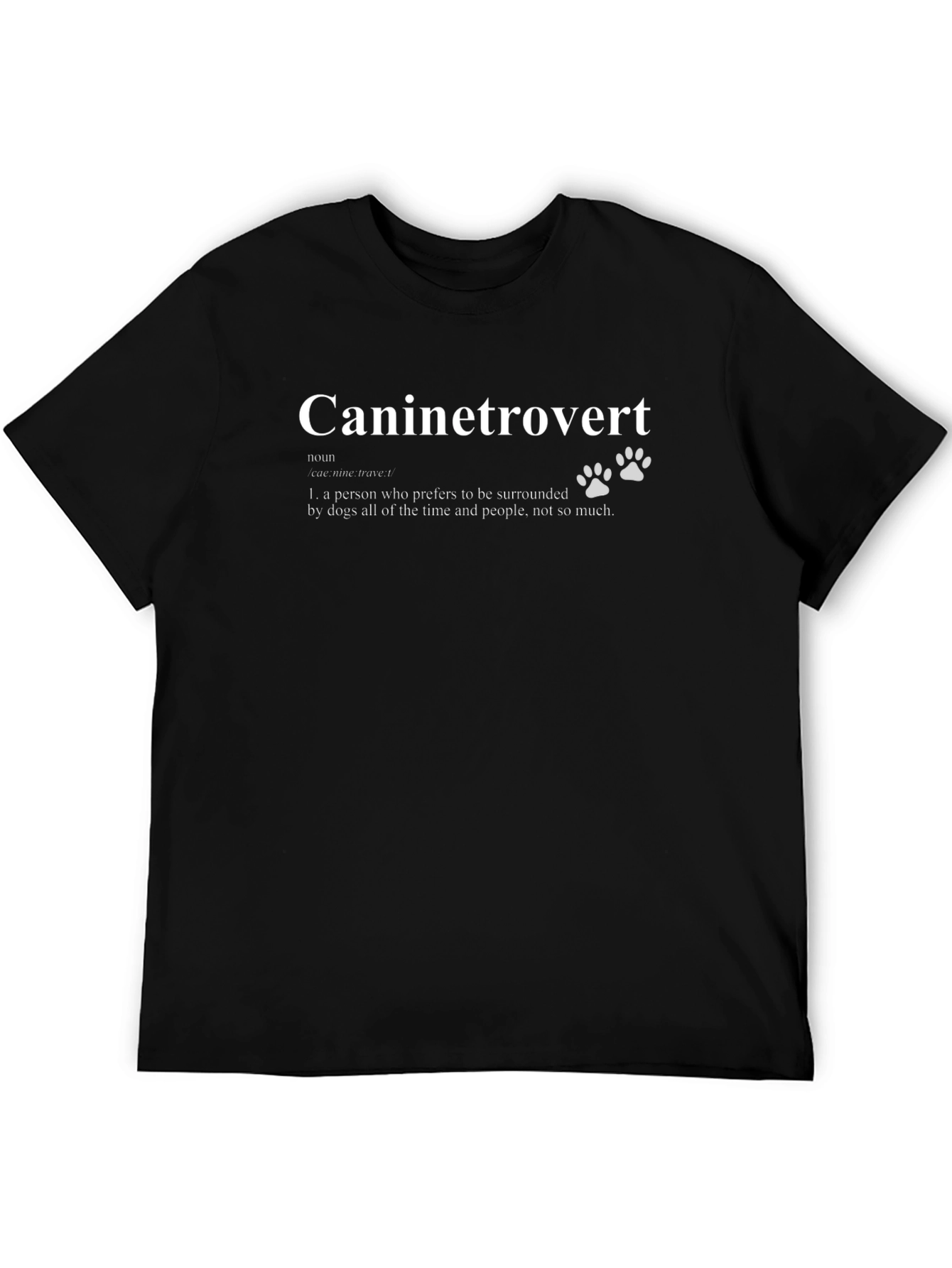 Caninetrovert Graphic Tee - Dog Lover T-Shirt