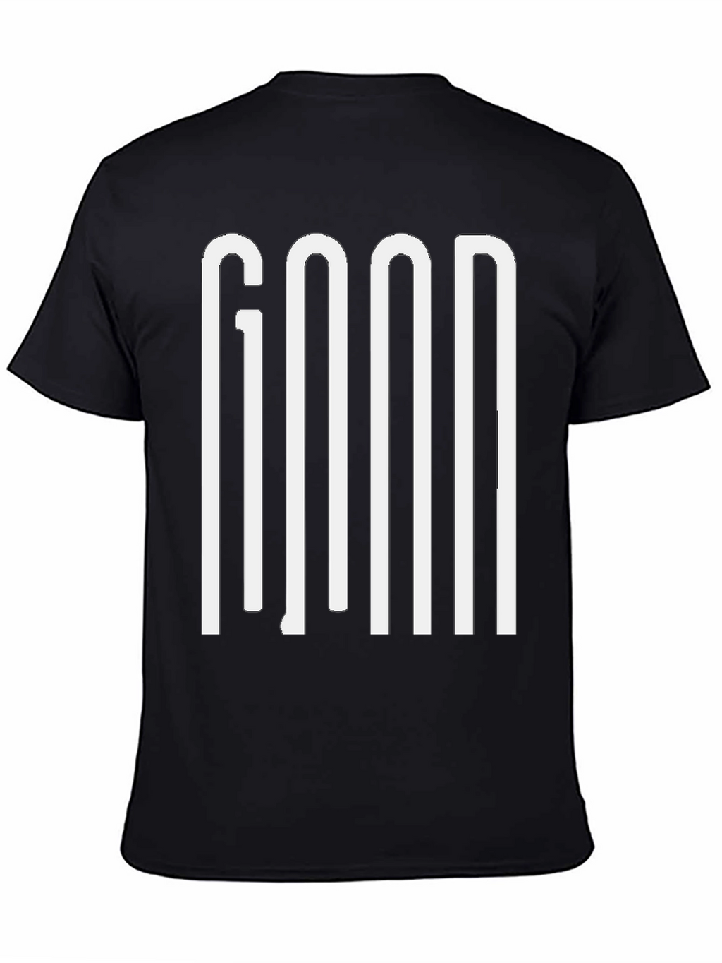 GOOD Graphic Print Mens Black T-Shirt