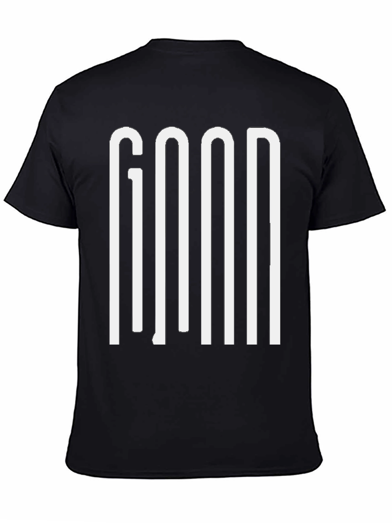 GOOD Graphic Print Mens Black T-Shirt