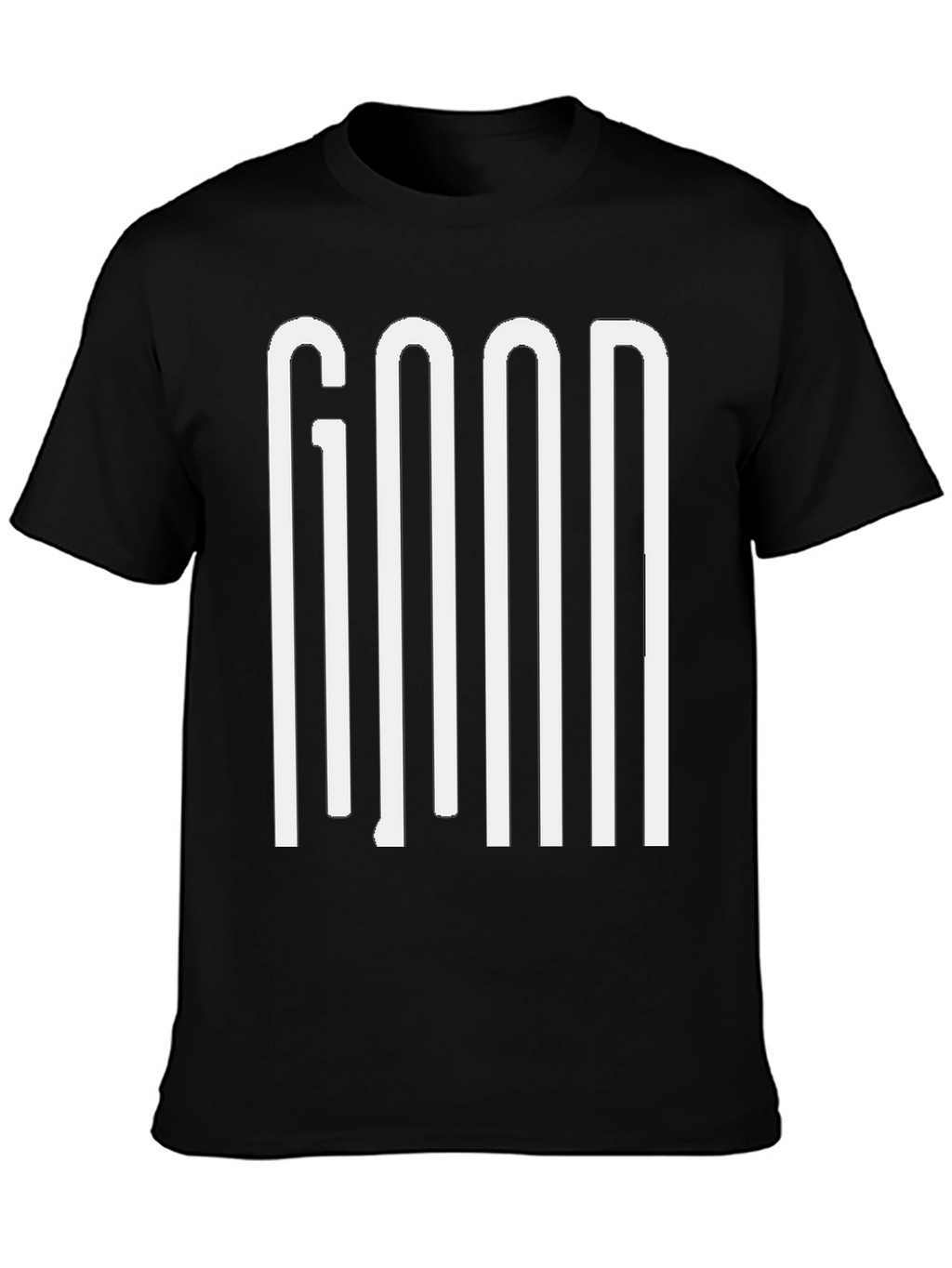GOOD Graphic Print Mens Black T-Shirt