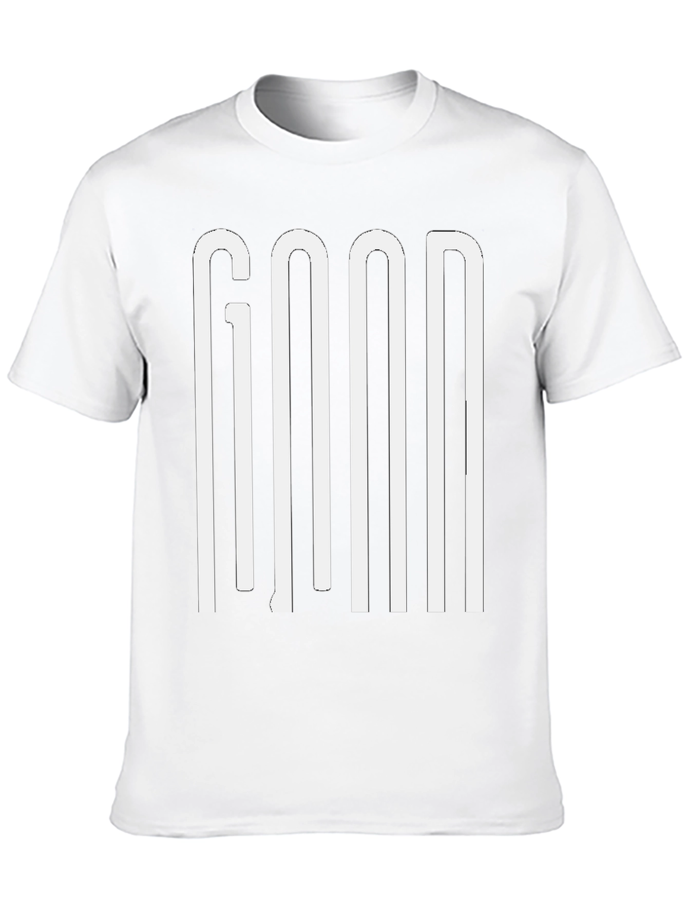 GOOD Graphic Print Mens Black T-Shirt