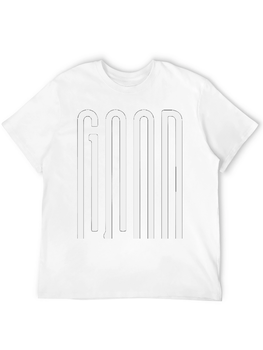 GOOD Graphic Print Mens Black T-Shirt