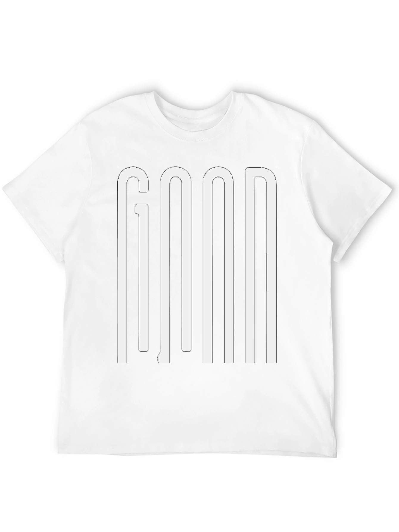 GOOD Graphic Print Mens Black T-Shirt