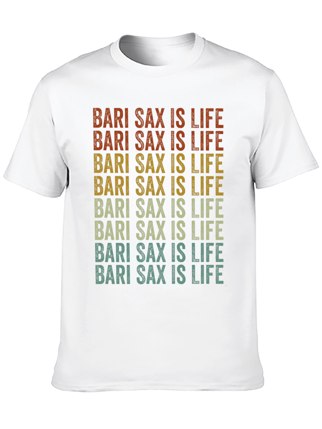 Bari Sax is Life Retro Style Graphic Tee