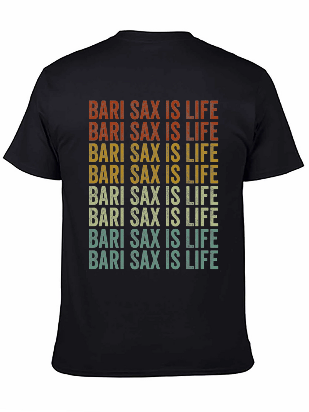 Bari Sax is Life Retro Style Graphic Tee