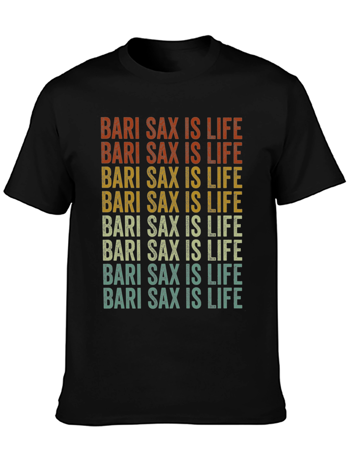 Bari Sax is Life Retro Style Graphic Tee