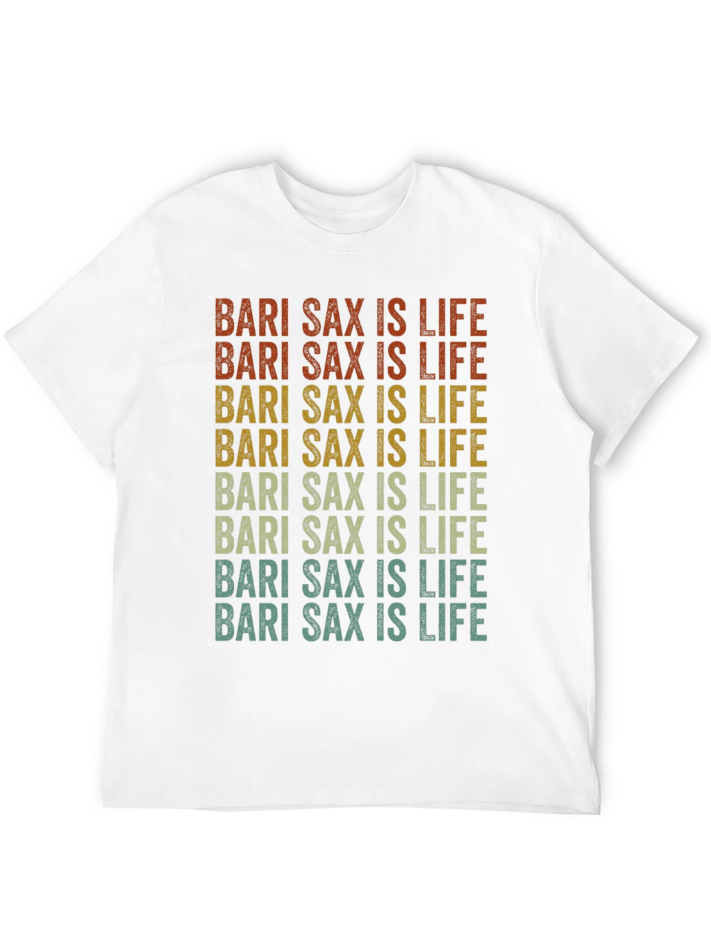 Bari Sax is Life Retro Style Graphic Tee