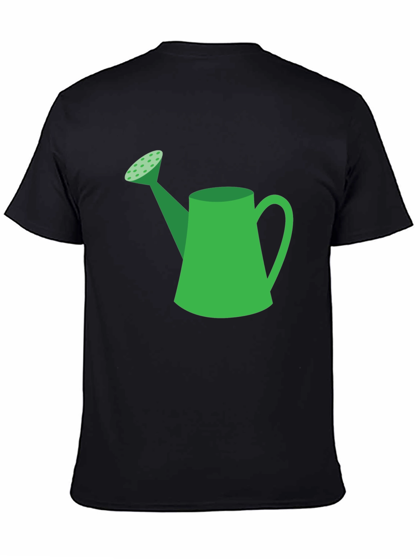Green Watering Can Graphic Tee - Black T-Shirt