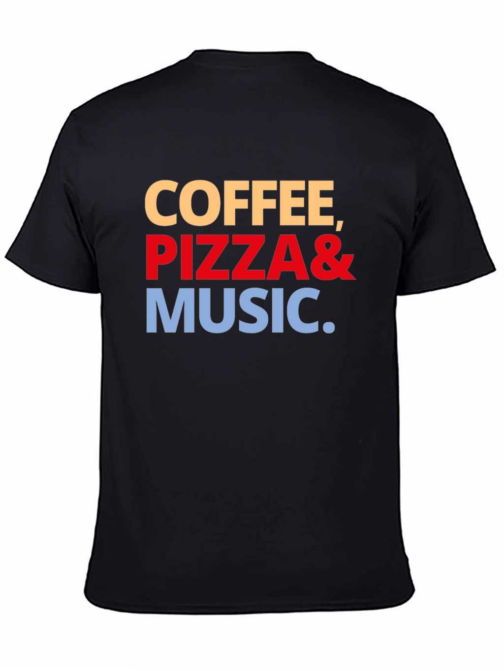 Coffee Pizza & Music Graphic Tee