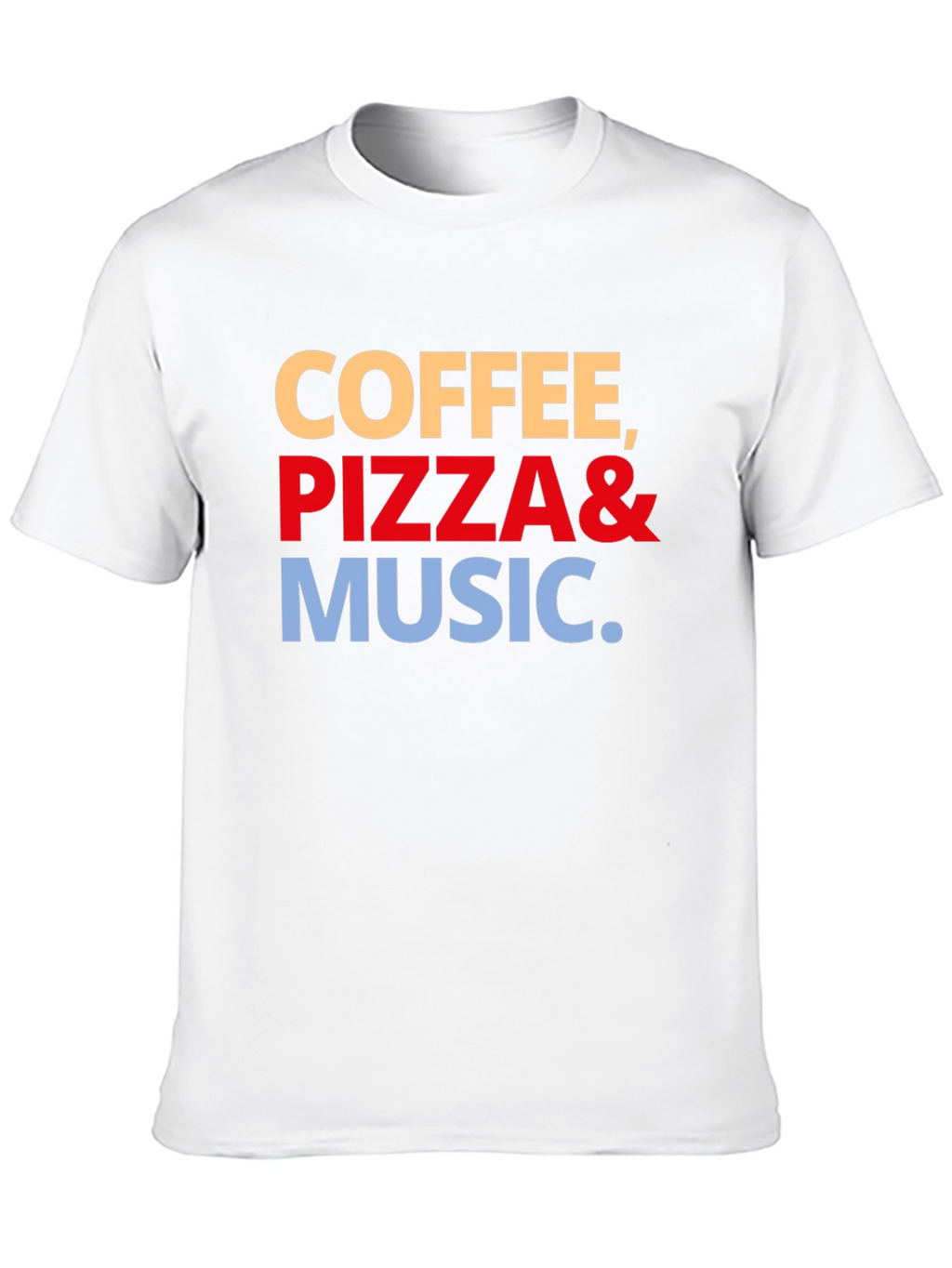 Coffee Pizza & Music Graphic Tee