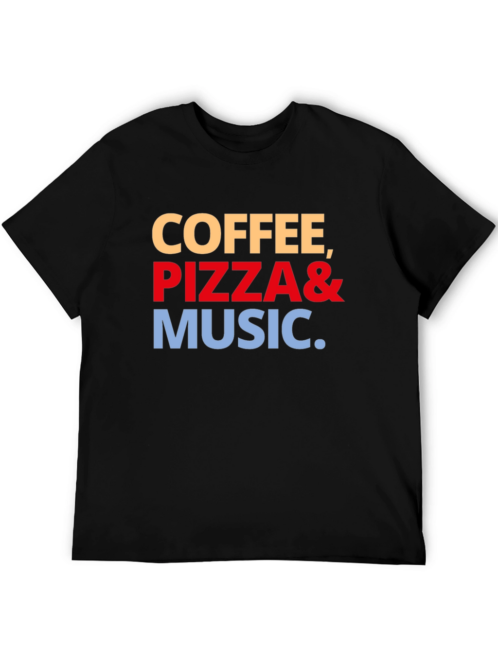 Coffee Pizza & Music Graphic Tee