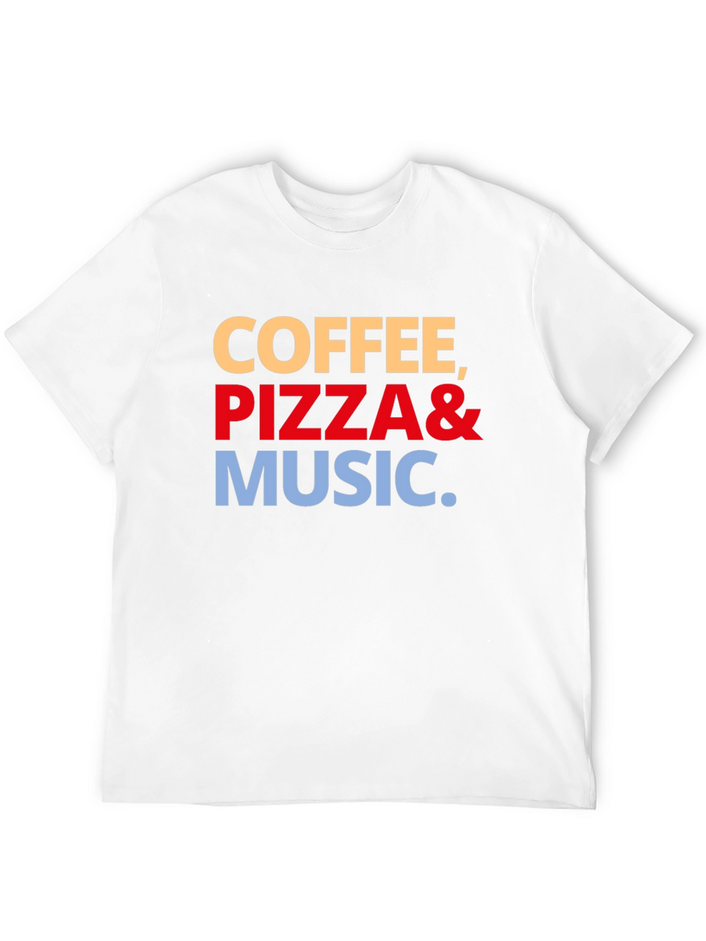 Coffee Pizza & Music Graphic Tee