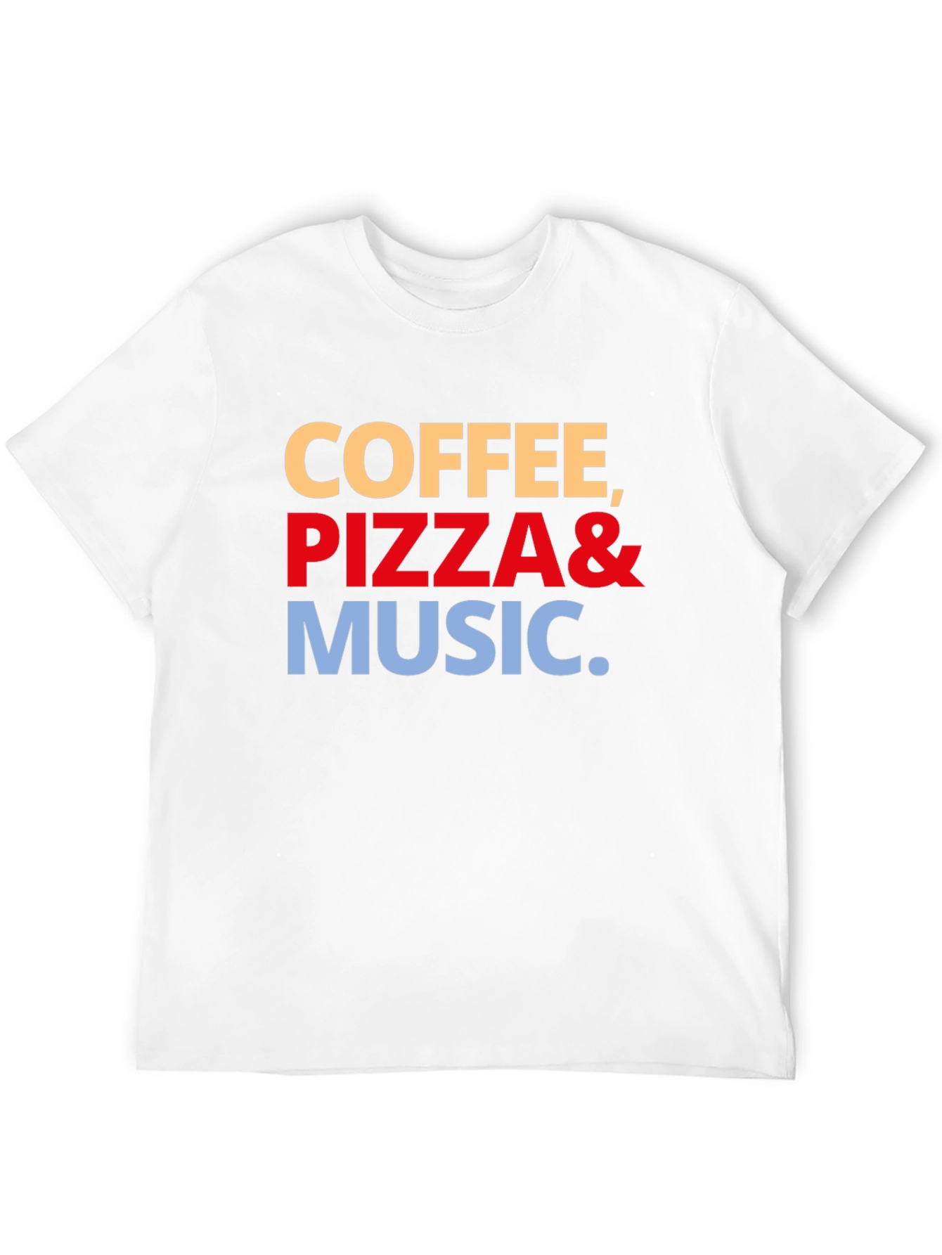 Coffee Pizza & Music Graphic Tee