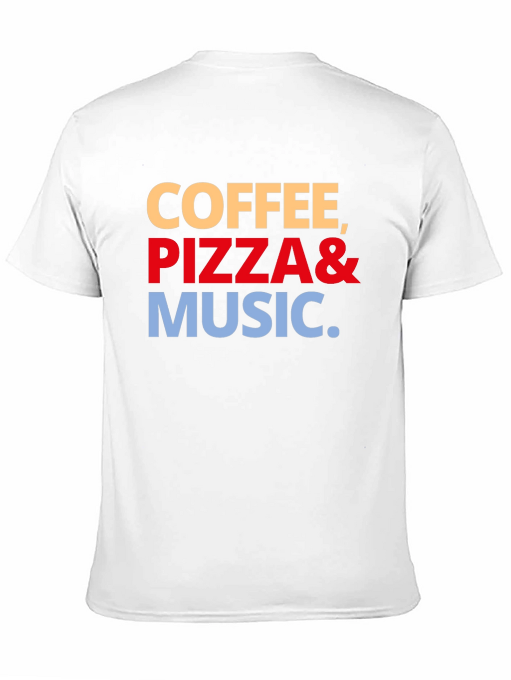 Coffee Pizza & Music Graphic Tee