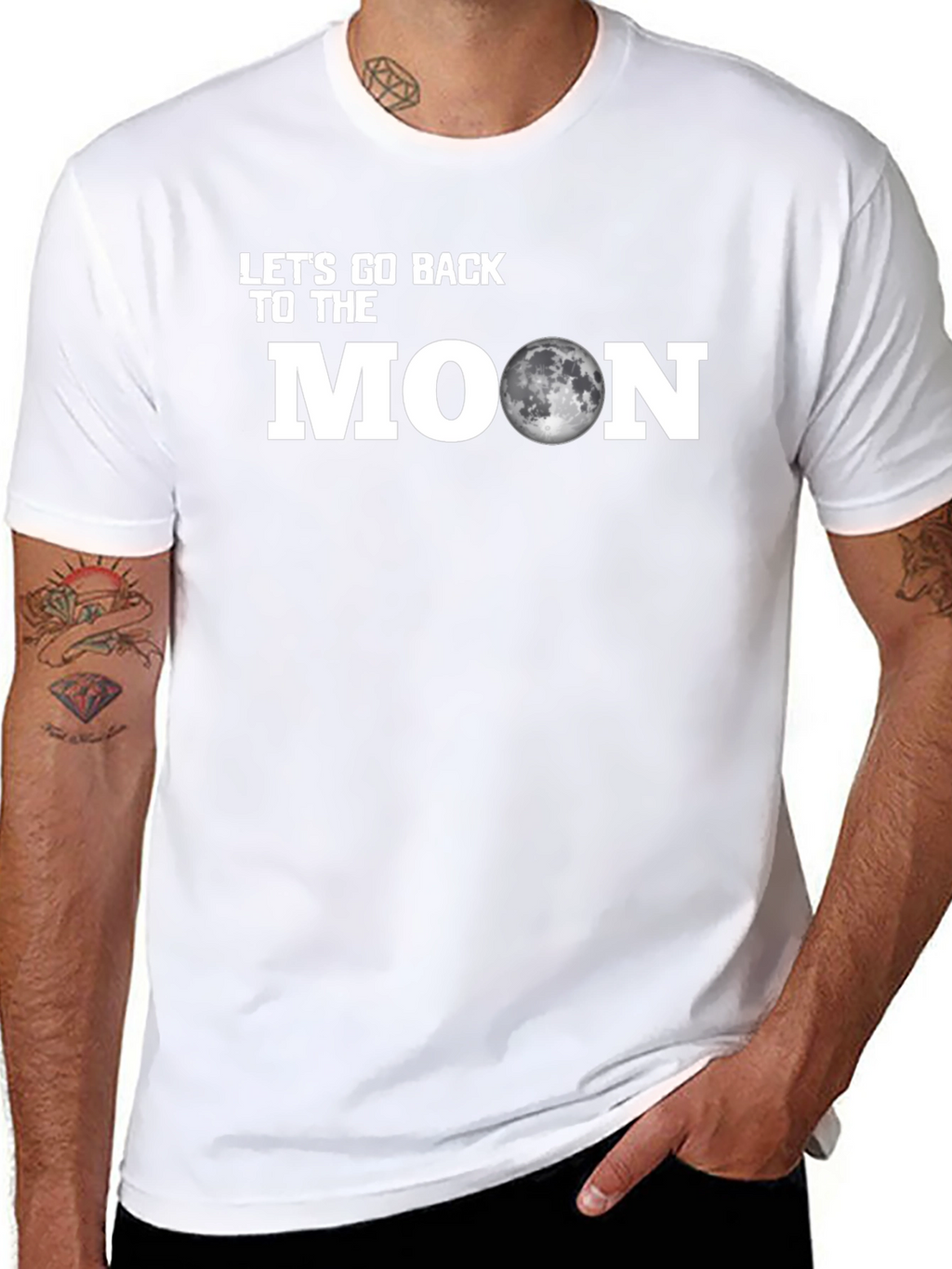 Lets Go Back to the Moon Graphic Tee