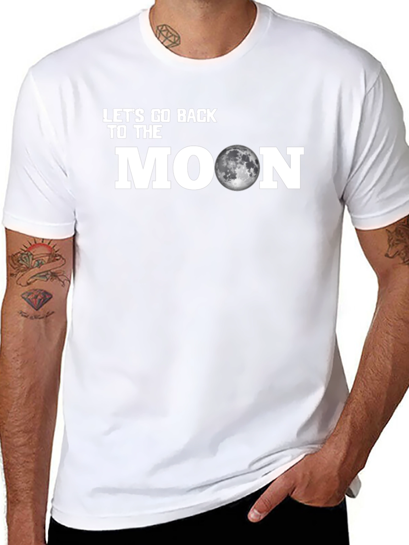 Lets Go Back to the Moon Graphic Tee