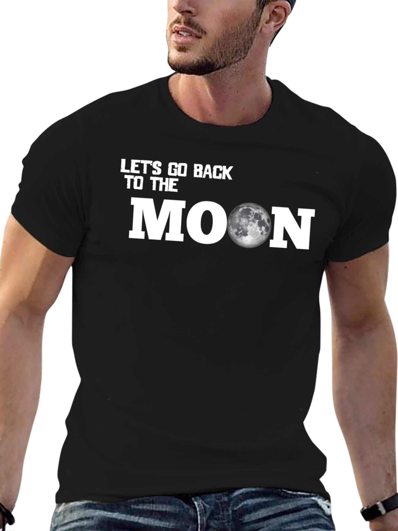 Lets Go Back to the Moon Graphic Tee