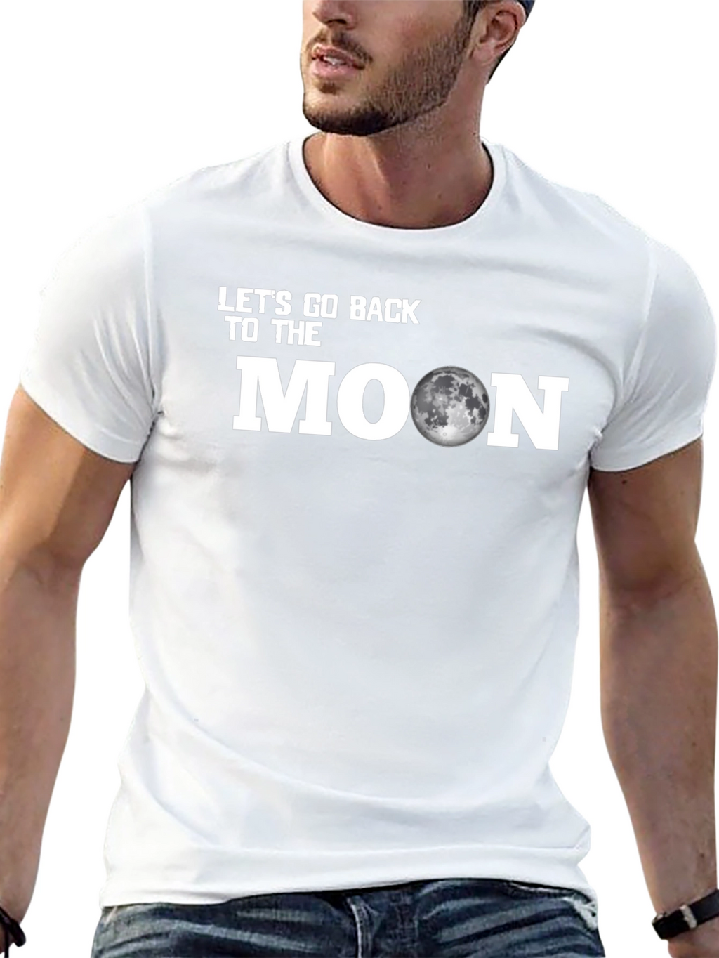 Lets Go Back to the Moon Graphic Tee