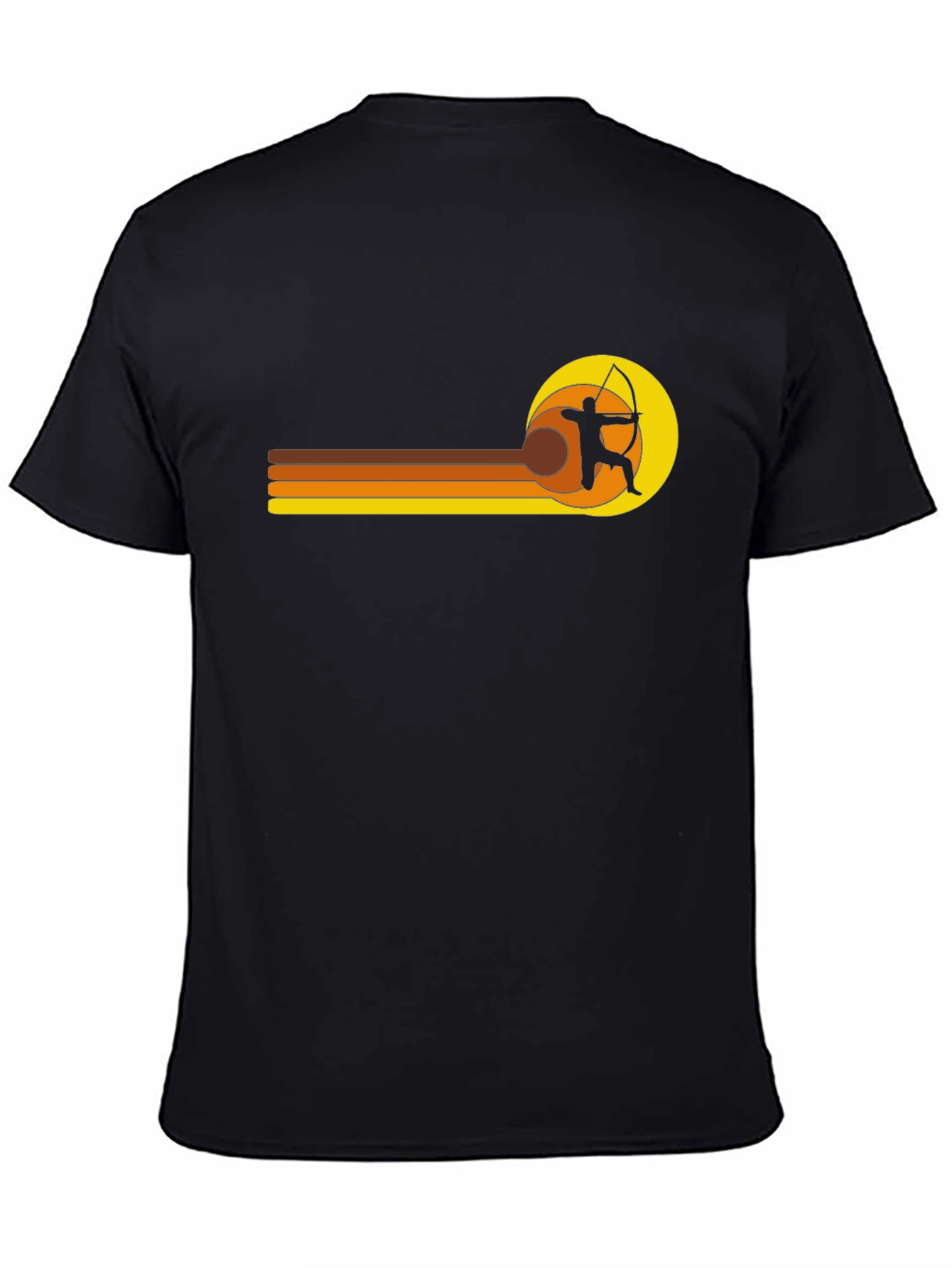 Retro Archer T-Shirt - Black