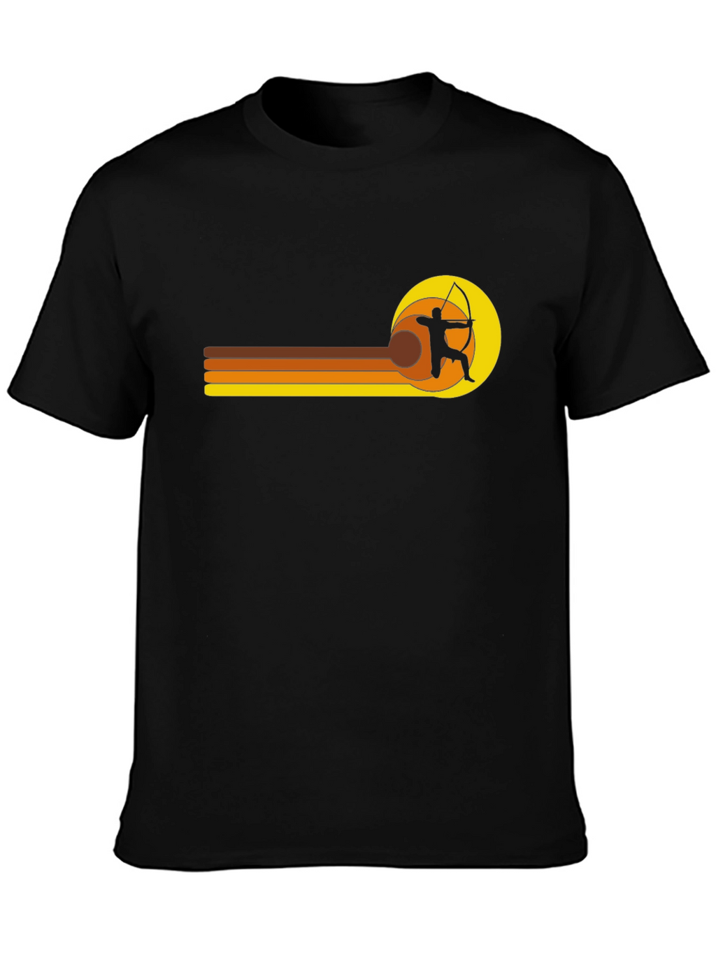 Retro Archer T-Shirt - Black