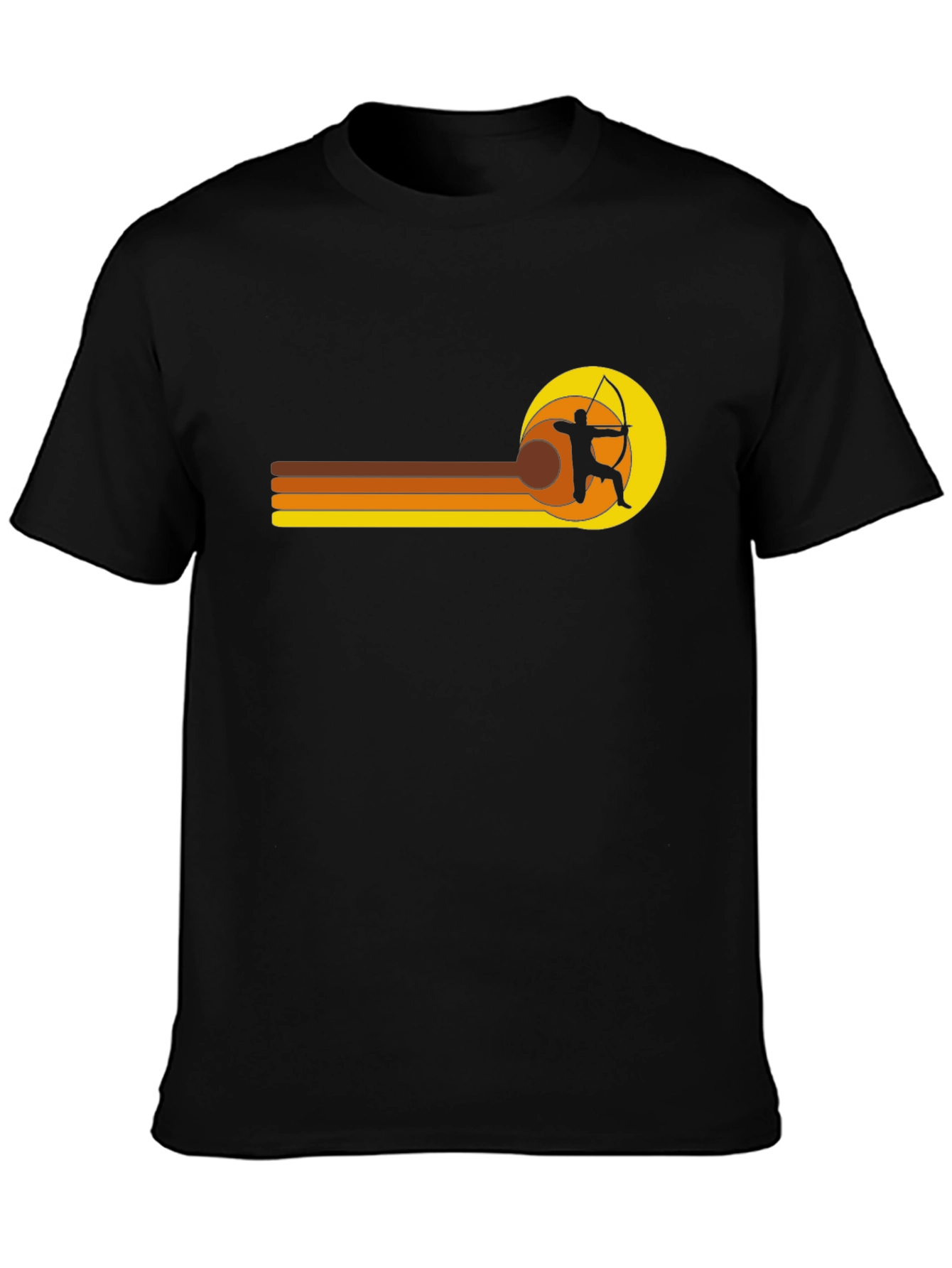 Retro Archer T-Shirt - Black