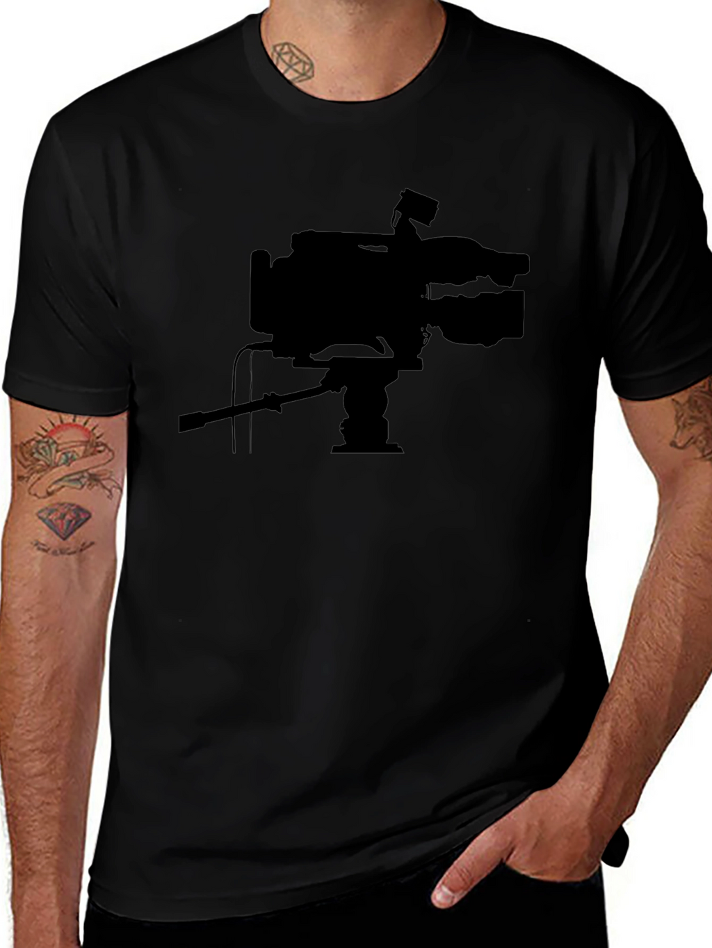Camera Crew Black T-Shirt - Film Industry Apparel