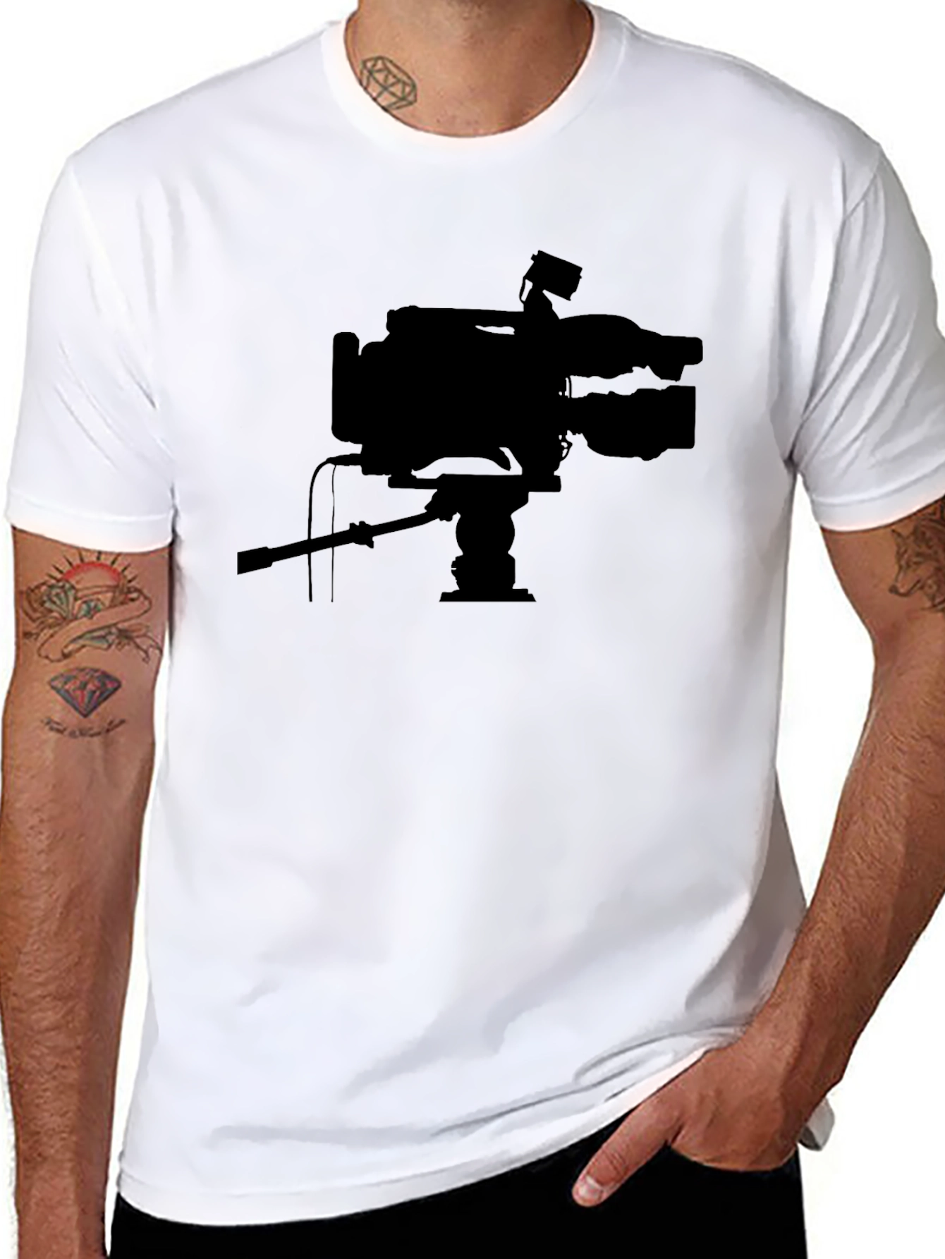 Camera Crew Black T-Shirt - Film Industry Apparel