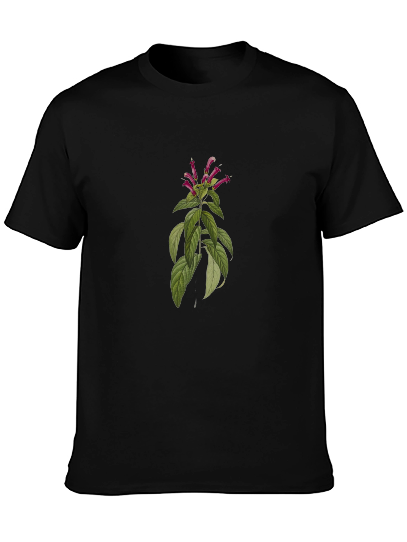 Botanical T-Shirt - Stylish Black Tee