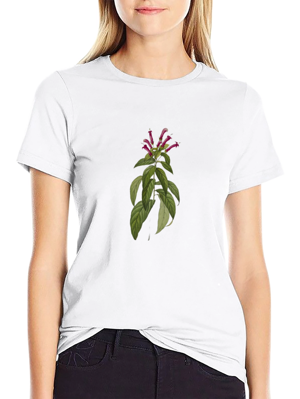 Botanical T-Shirt - Stylish Black Tee