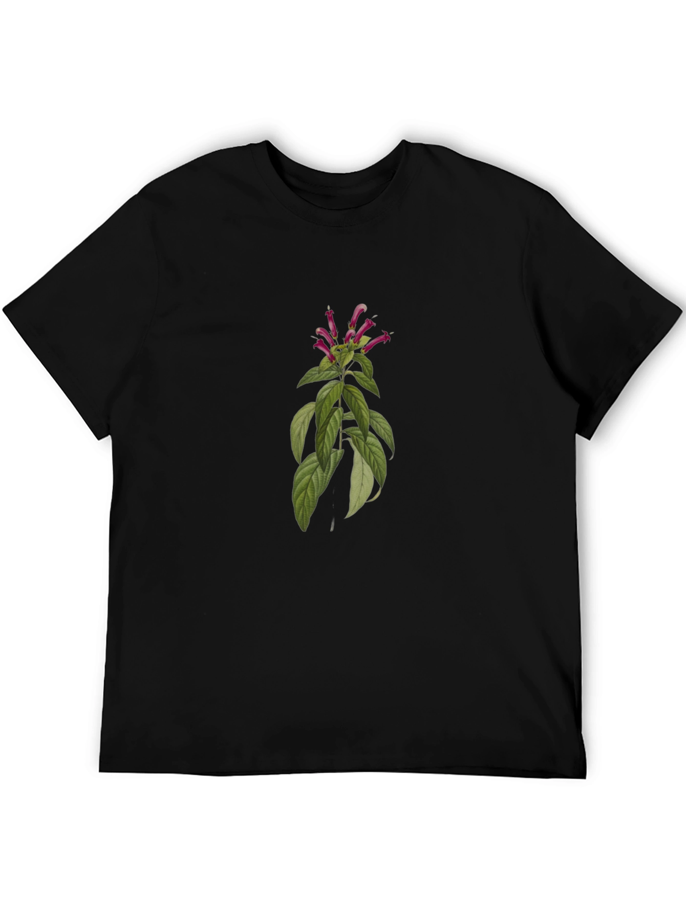 Botanical T-Shirt - Stylish Black Tee
