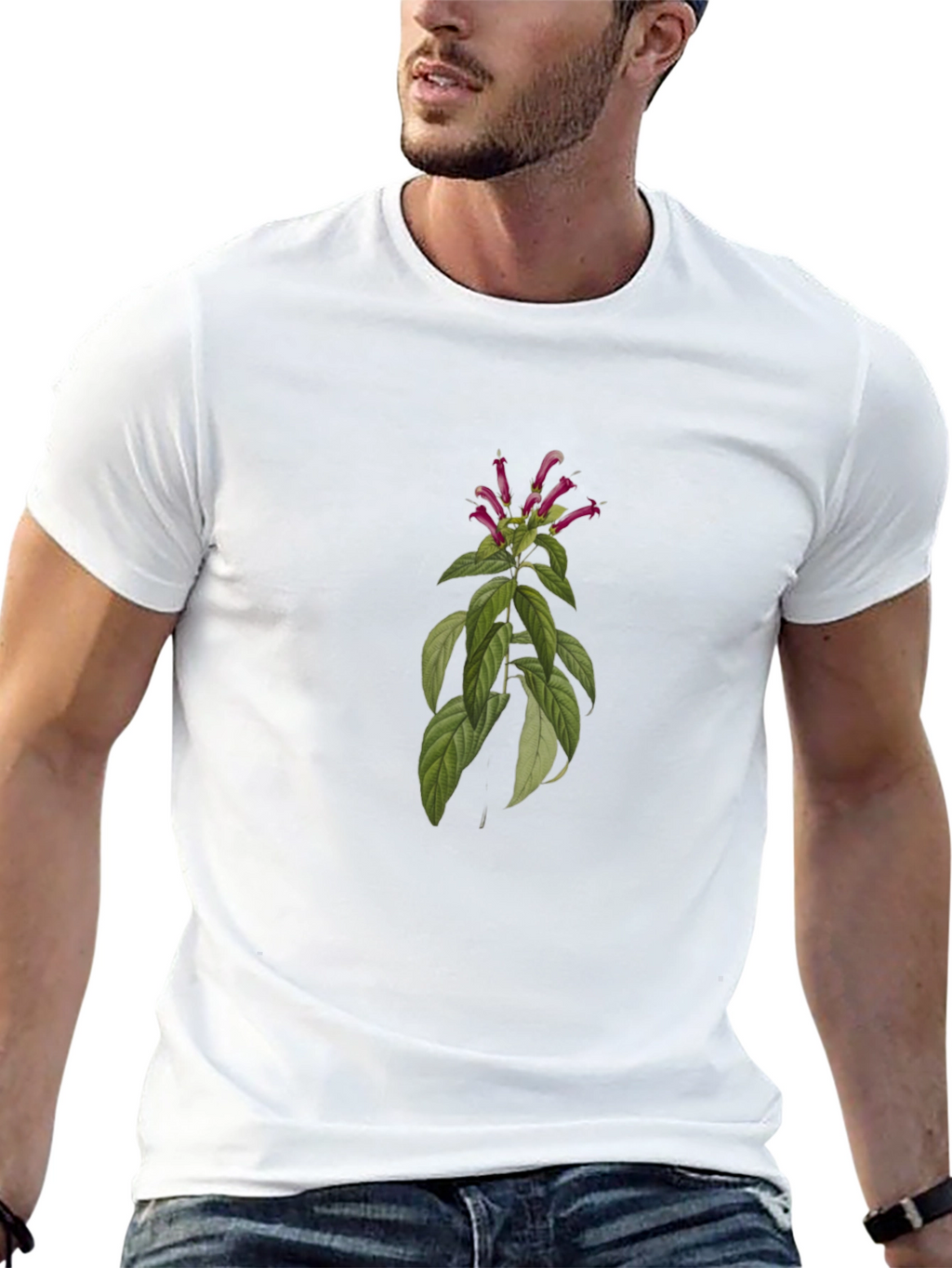 Botanical T-Shirt - Stylish Black Tee