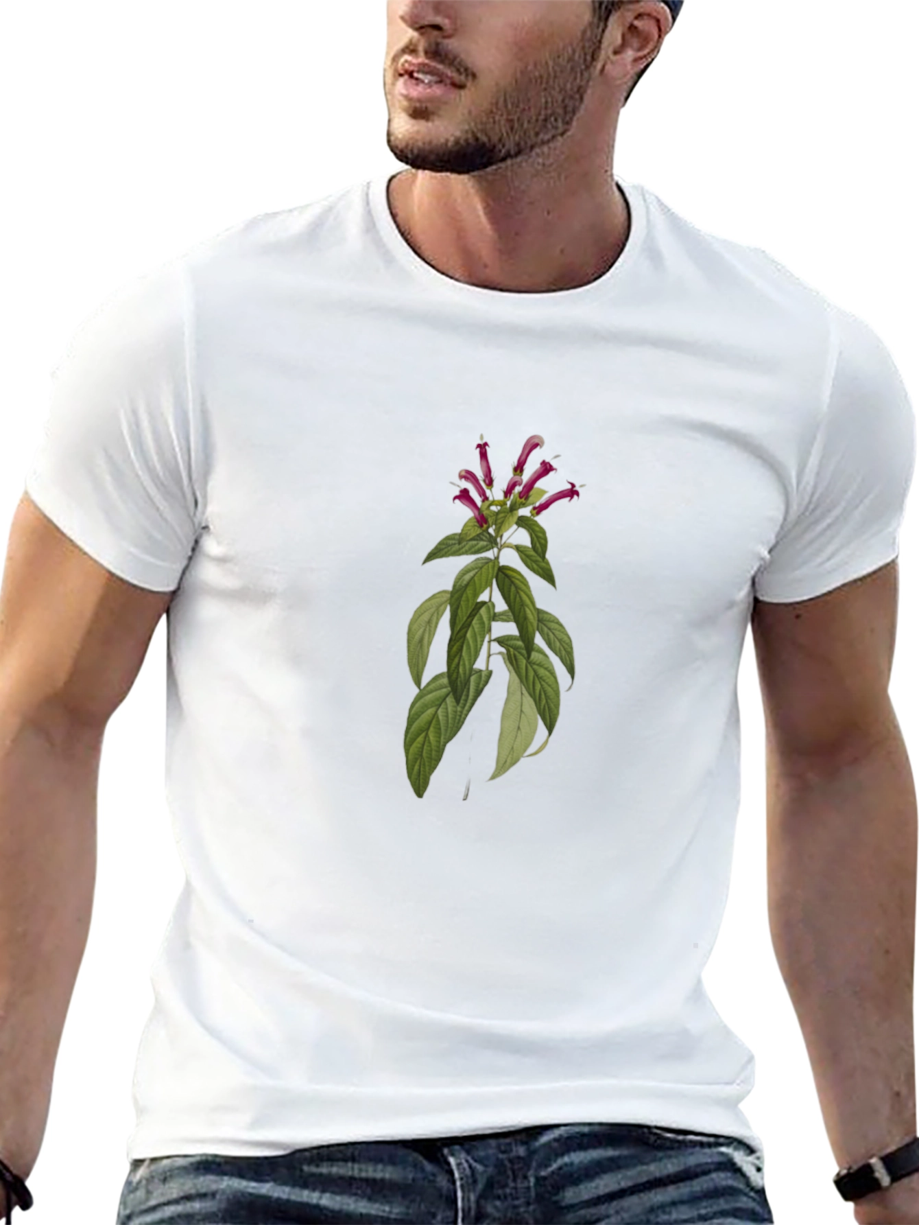 Botanical T-Shirt - Stylish Black Tee