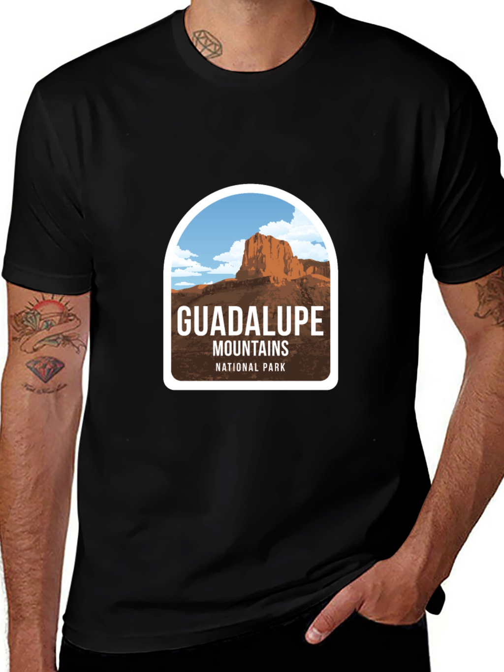 Guadalupe Mountains National Park Black T-Shirt