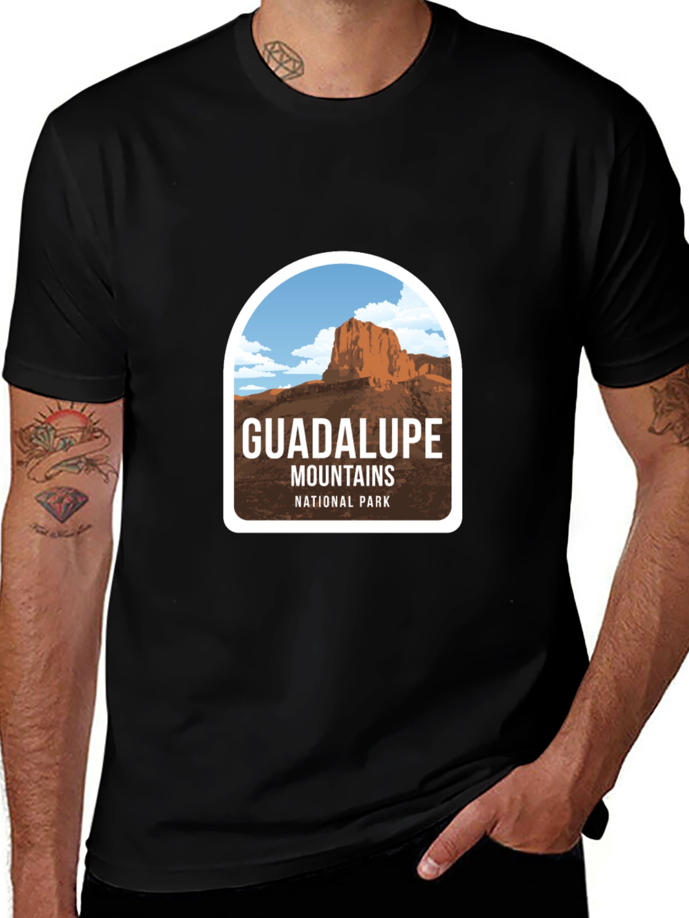 Guadalupe Mountains National Park Black T-Shirt