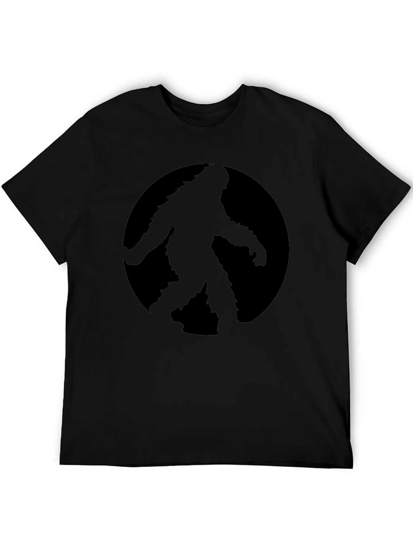Bigfoot Silhouette Graphic Tee - Black T-Shirt