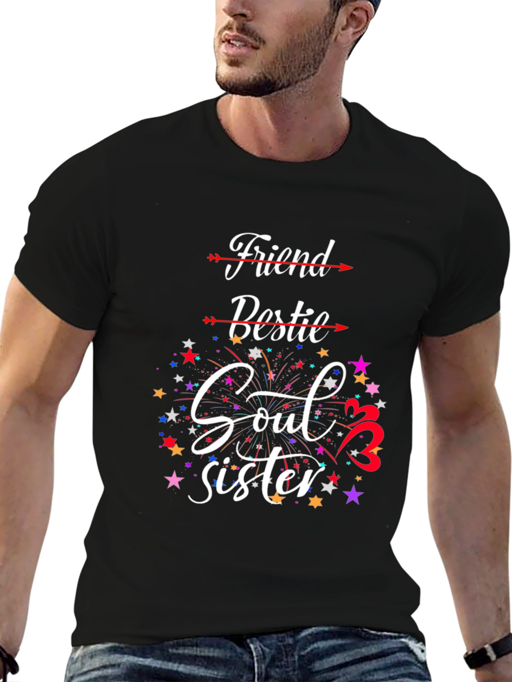 Friend Bestie Soul Sister Graphic Tee