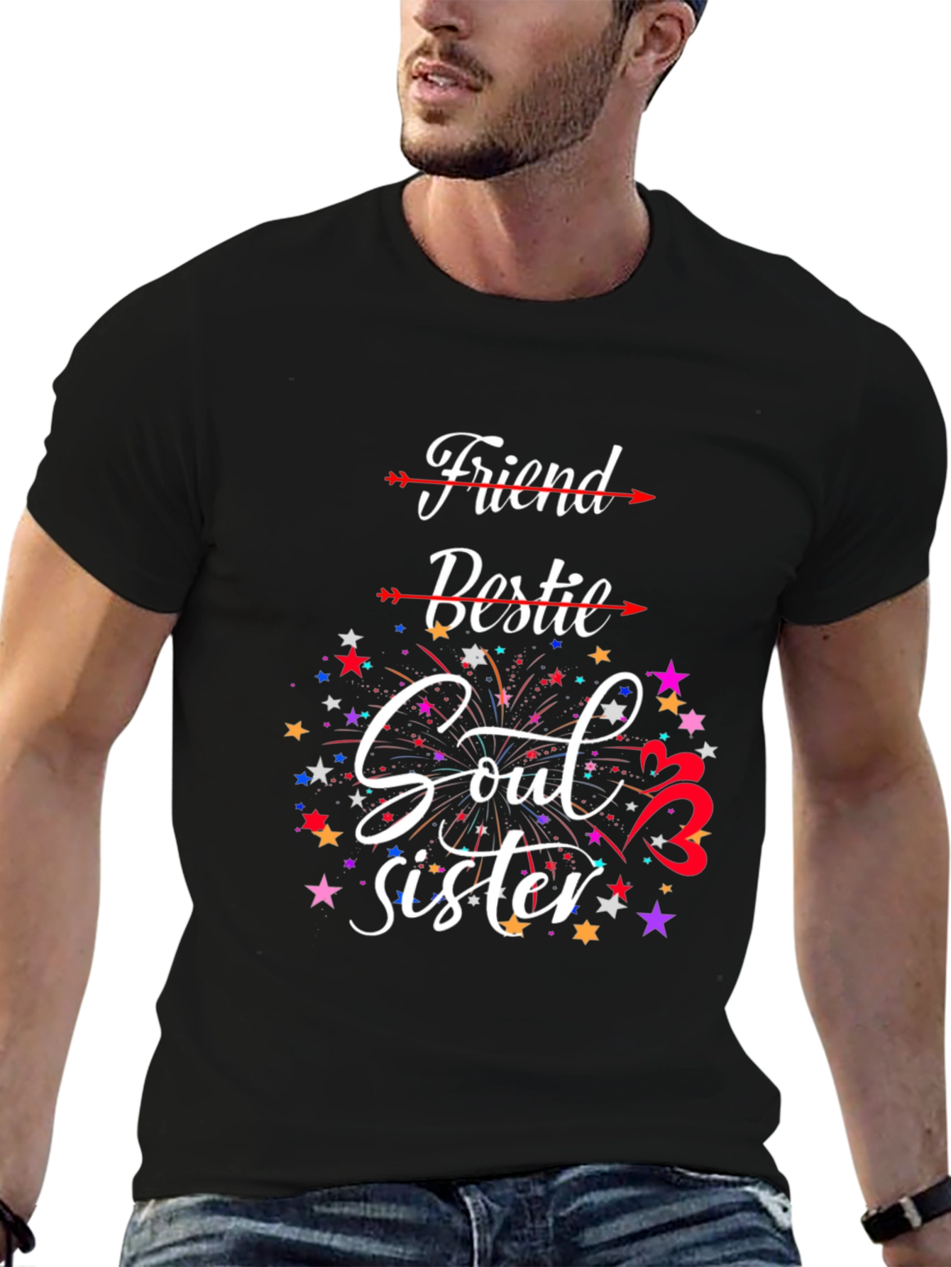 Friend Bestie Soul Sister Graphic Tee