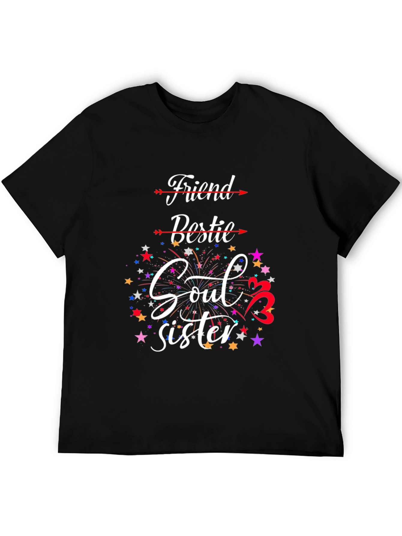 Friend Bestie Soul Sister Graphic Tee