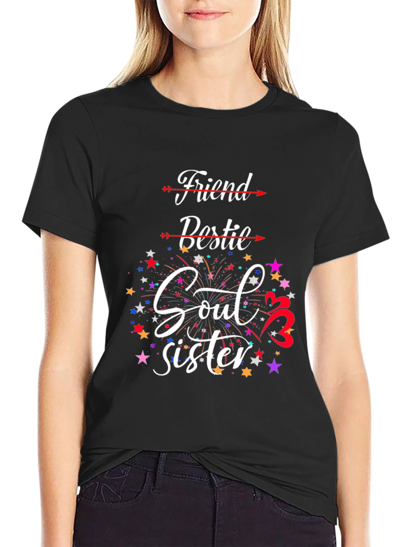 Friend Bestie Soul Sister Graphic Tee