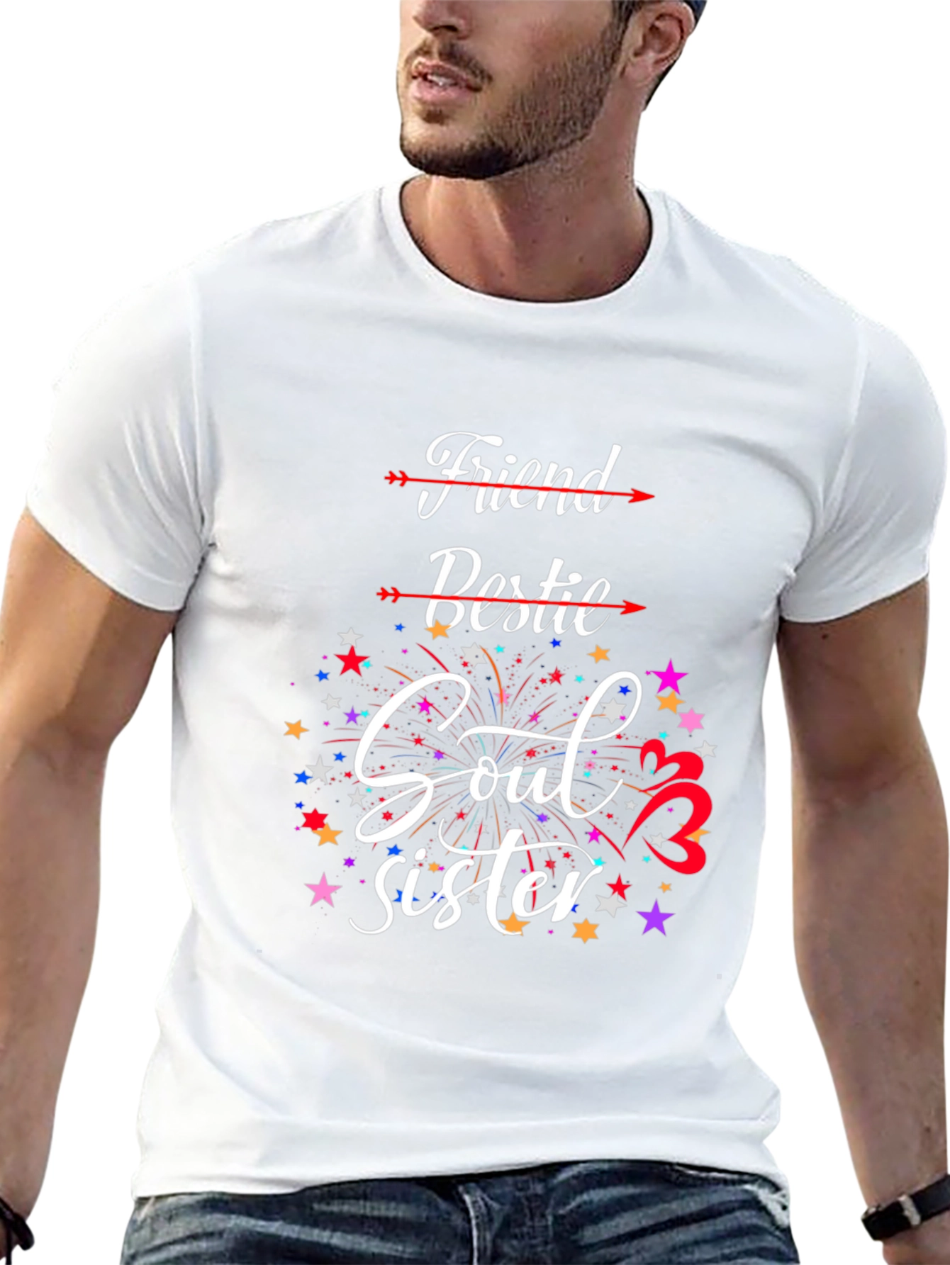 Friend Bestie Soul Sister Graphic Tee